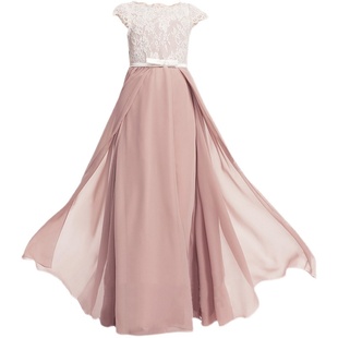 女童雪纺公主裙儿童长款钢琴演出服小女孩歌唱比赛花童裙春夏薄款