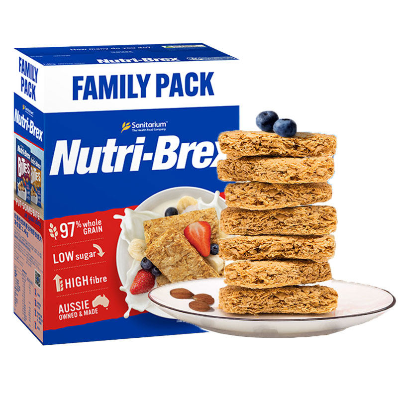 Nutri-Brex欣善怡麦片新康利燕麦饼干低脂热量健身代餐原味无糖精
