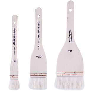 蒙玛特 猪鬃毛画刷板刷美术画笔刷子水粉笔刷油画水彩画刷子画画墙绘丙烯颜料排刷子羊毛底刷