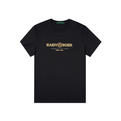 【抑菌+100%棉】Raidy Boer/雷迪波尔2025年夏男烫钻短袖T恤7070