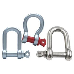 304不锈钢卸扣D型起重卸扣钢丝绳锁链条起重吊环连接扣弓形马蹄扣