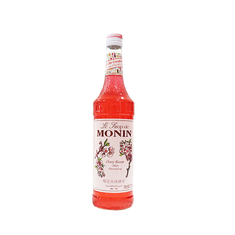 莫林MONIN 樱花风味糖浆/果露 咖啡烘培调酒 700ml