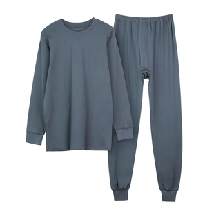 秋冬保暖内衣男女款套装中老年人父母纯棉秋衣秋裤棉毛衫