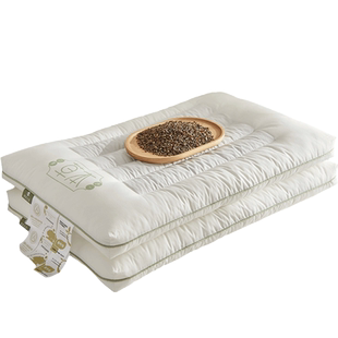 低枕头荞麦决明子枕芯护颈椎助睡眠学生儿童成人硬枕家用矮枕头