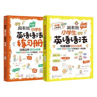 全2册 超有效图解小学生英语语法+英语练习册 6-12岁小学生英语语法思维导图学英语真题考点教材教辅小学英语语法儿童英语辅导书籍