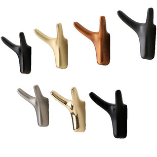 利德仕现代简约创意衣帽钩北欧墙壁挂衣钩单个柜门衣柜牛角挂钩