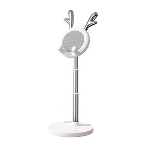 小鹿手机支架桌面可爱卡通女生放ipad平板的支撑架可调节升降家用创意办公室桌上看电视粉色直播架子2025新款