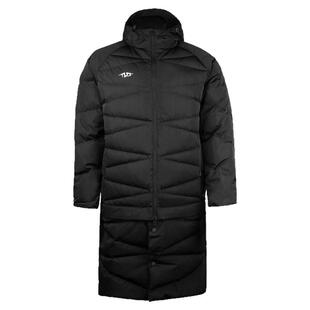 天朗足球TLSS PFM运动训练保暖冬季可拆下摆中长款连帽羽绒服外套