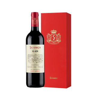 圣芝G420中级庄红酒单支礼盒装上梅多克干红原瓶进口法国葡萄酒