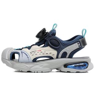 回力男童凉鞋2026年夏季新款男孩旋钮休闲沙滩鞋儿童包头软底鞋子