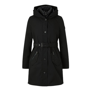 BOGNER博格纳  经典女士中长款秋冬收腰立领连帽羽绒服36253665