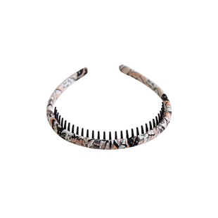 经典复古风碎发布艺头箍洗脸化妆防滑带齿发箍韩国百搭高级感头饰