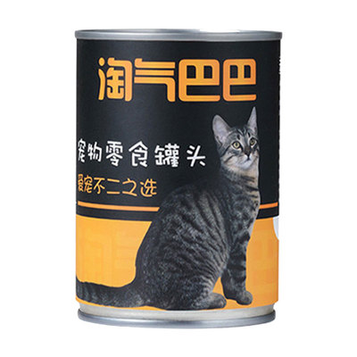淘气巴巴猫罐头主食375g整箱