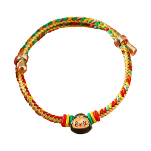 端午节手绳五彩绳手链手工编织线民族风手圈创意礼品小礼物装饰品