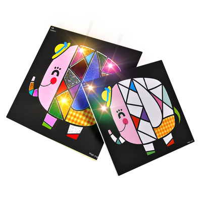 可挑图案魔幻艺术贴纸画独立包装