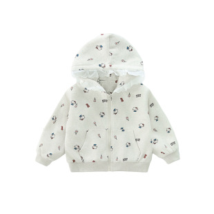 2026超火女童外套新款今年流行爆款春秋卫衣开衫洋气甜美碎花外套