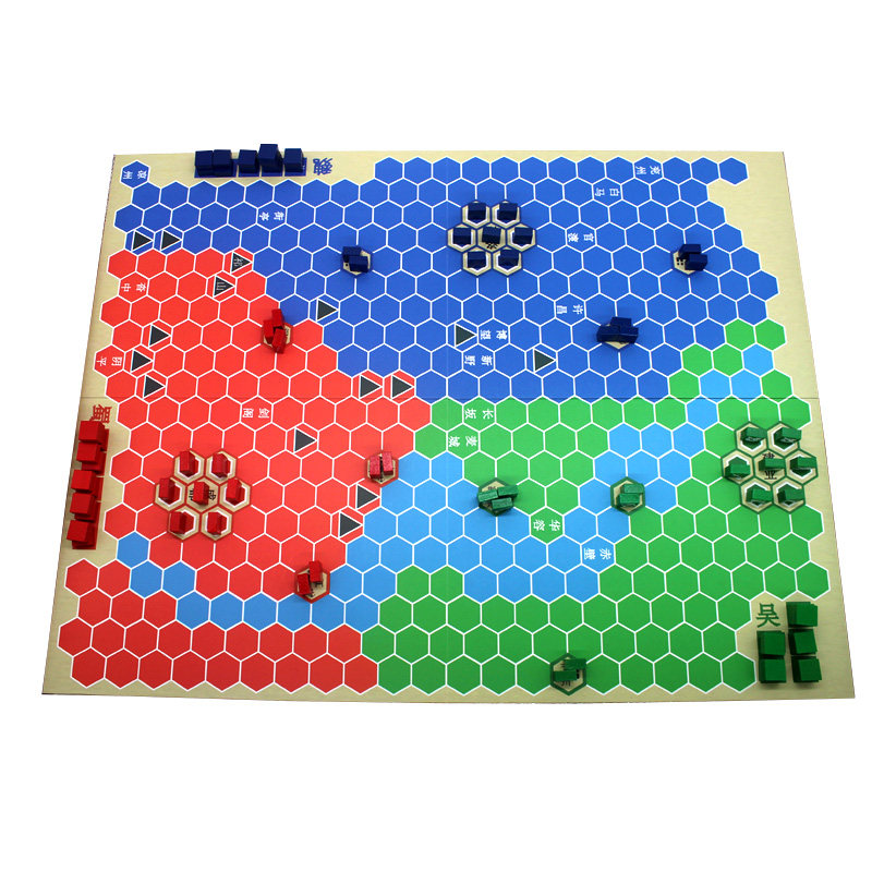 中国象棋三国对战棋桌游兵棋男孩学生益智玩具武将战争地图演奕棋