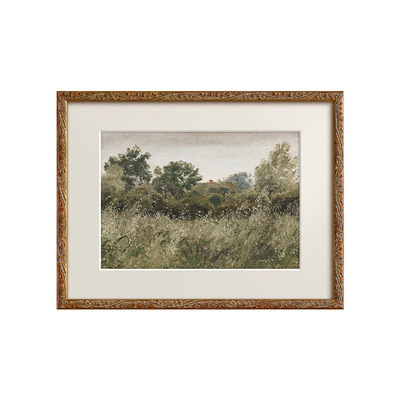 南法风复古客餐厅玄关卧室装饰画