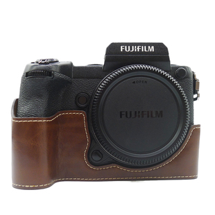 适用富士Xhalf 半套 XHF1 XH2S相机包GFX50R GFX100SII相机GFX50S2皮套GFX100S保护壳XH1 GFX50SII底座XH2