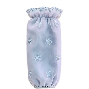 长款蕾丝套袖羽绒服专用袖套秋冬季双层绣花防尘护袖百搭洋气袖头