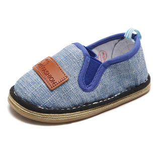 儿童小布鞋1-3岁男婴儿鞋子2女宝宝手工千层底学步鞋软底春秋单鞋