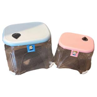 加厚亚克力小凳子换鞋凳客厅轻奢门口家用塑料浴室板凳透明矮凳子