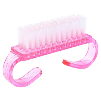 批发美甲清洁工具羊角刷半透明