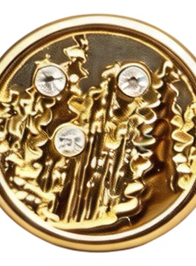 森林星芒金属无痕磁吸胸针领口防走光固定扣衬衫装饰固定衣服神器