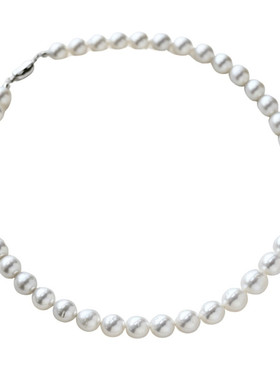 新款海水近正圆澳白珍珠项链强光颈链高级感轻奢藏品级配饰