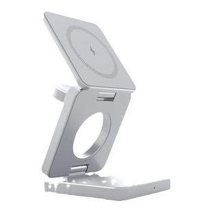 三合一无线适用applewatch手表苹果17ProMax充电器16手机iWatchS9充电底座磁吸快充AirPods耳机支架铝合金15