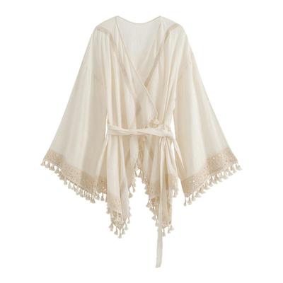 法式复古度假风蕾丝防晒蛋糕半裙