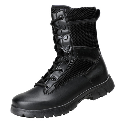 3516新款黑色高帮作训靴男网眼透气防滑耐磨户外登山徒步运动靴子