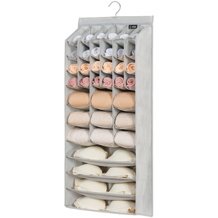 衣服内衣收纳挂袋衣柜裤子整理神器宿舍儿童布艺悬挂式分层收纳盒