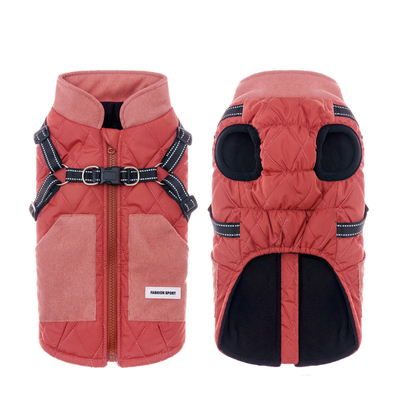 宠物狗狗衣服秋冬加厚棉服开背式