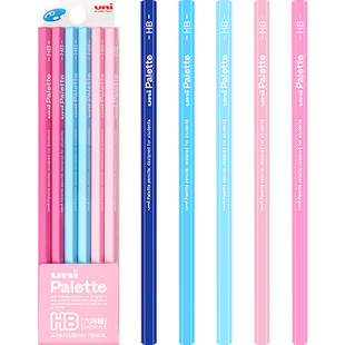 日本uni三菱STAR PALETTE 1043/437/5050铅笔套装12支装/小学生书写练字六角铅笔学生美术绘画铅笔写字2B铅笔