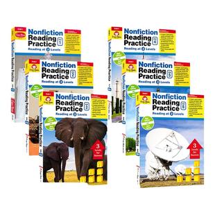 Evan-Moor Nonfiction Reading Practice Grade 1-6 非虚构类文学阅读练习 美国加州教辅 英文阅读理解 1-6年级 英文原版进口图书