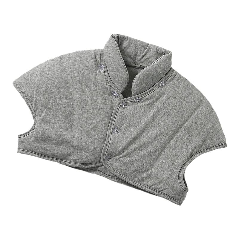 秋冬季纯棉加厚高领护肩睡觉颈椎坎肩防寒保暖肩颈中老年男女马甲