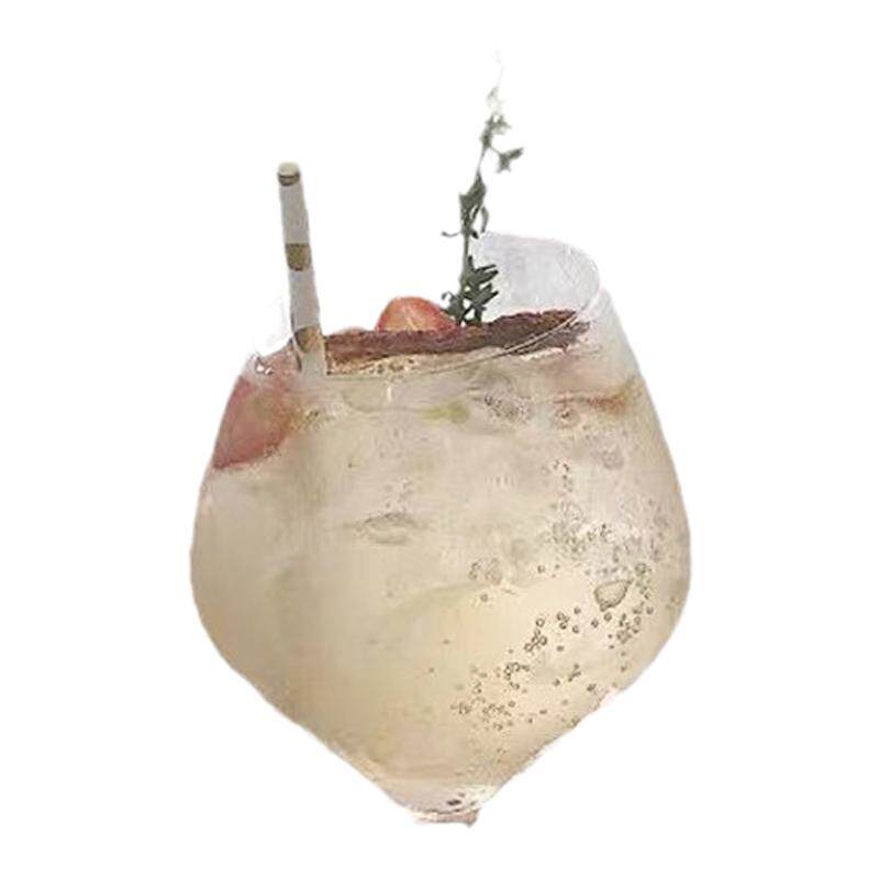 ins网红斜口红酒杯气泡水杯