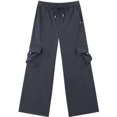 【商场同款】乐町抽绳设计休闲裤宽松运动大口袋阔腿裤C2GBG1337