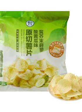 盒马 原切薯片黄芥末莳萝酸黄瓜味 450g(45g*10)