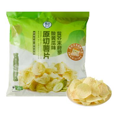 盒马 原切薯片黄芥末莳萝酸黄瓜味 450g(45g*10)