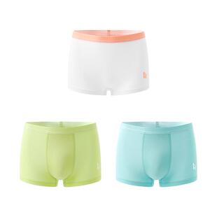 猴自在小荷叶男童内裤凉感儿童a类男女学生青少年女童四角不夹P