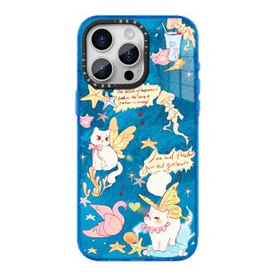 benefit海洋风格可爱蝴蝶猫17适用于iphone16promax苹果15PRO晶盾磁吸手机壳13新款14套12冰川纹防摔彩色边框