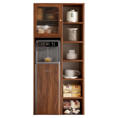 客厅收纳柜落地餐边柜靠墙一体储物柜现代简约饮水机置物架茶水柜