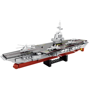 2026新款大型益智拼装积木玩具福建舰7航母8一12周岁男孩生日礼物