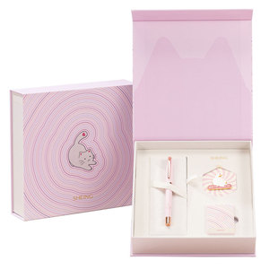 【情人节礼物】SHE.ING喵喵咪呀宝珠笔签字笔女士商务高档精美高颜值办公中性笔礼盒生日礼物送女友刻字