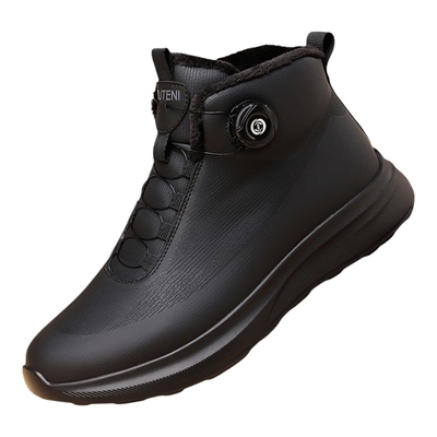 花花公子新款男鞋冬季新款高帮鞋