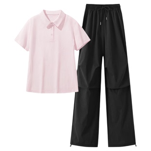 名创优品夏天套装女2026新款速干防晒跑步服学生中考体育运动服D