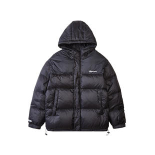 韦恩泽维尔90鸭绒大码羽绒服男冬季加厚保暖石墨烯带帽外套8440