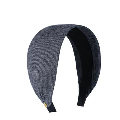 【黑色针织宽边时尚洋气发箍女】